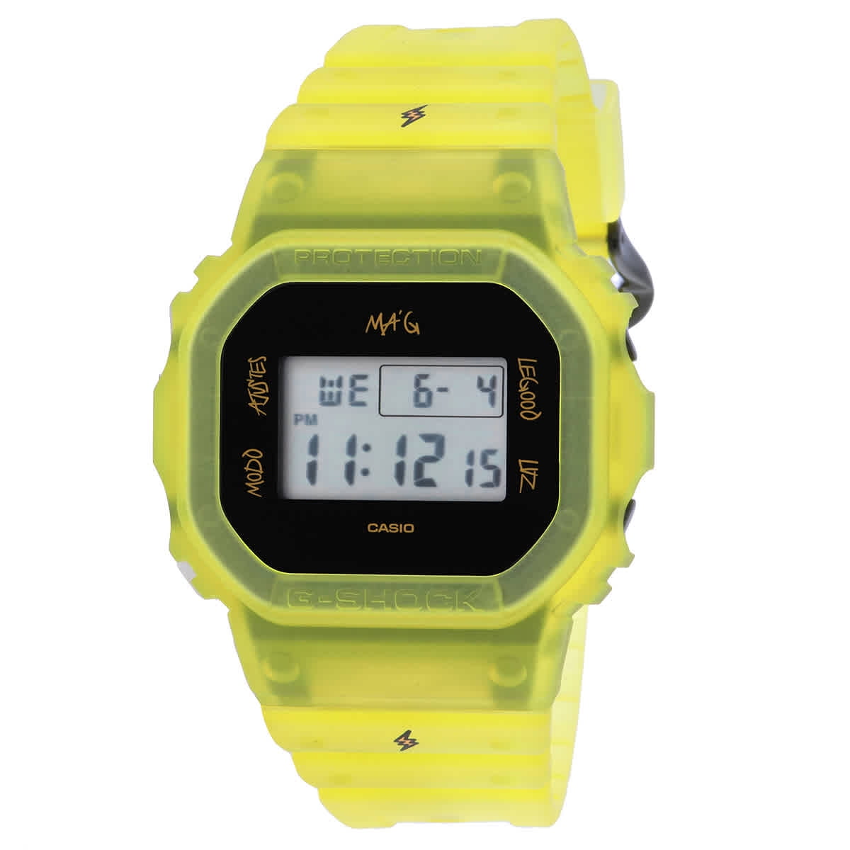 6SDM39 CASIO G-SHOCK MULTI BAND 6 イエロー 黄色の腕時計：全