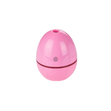 

OUNONA 50ml Mini Egg Shaped Car Ultrasonic Humidifier Home Bedroom Air Purifier USB Atomizer Mist Maker Automatic Shut-off Humidifier (Pink)
