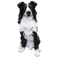 thumbnail image 5 of 9.84" Border Collie Sculpture,High-Quality Resin Material with Smooth Finish,Decorative Statue Suitable for Outdoor Use,Black+White, 5 of 5