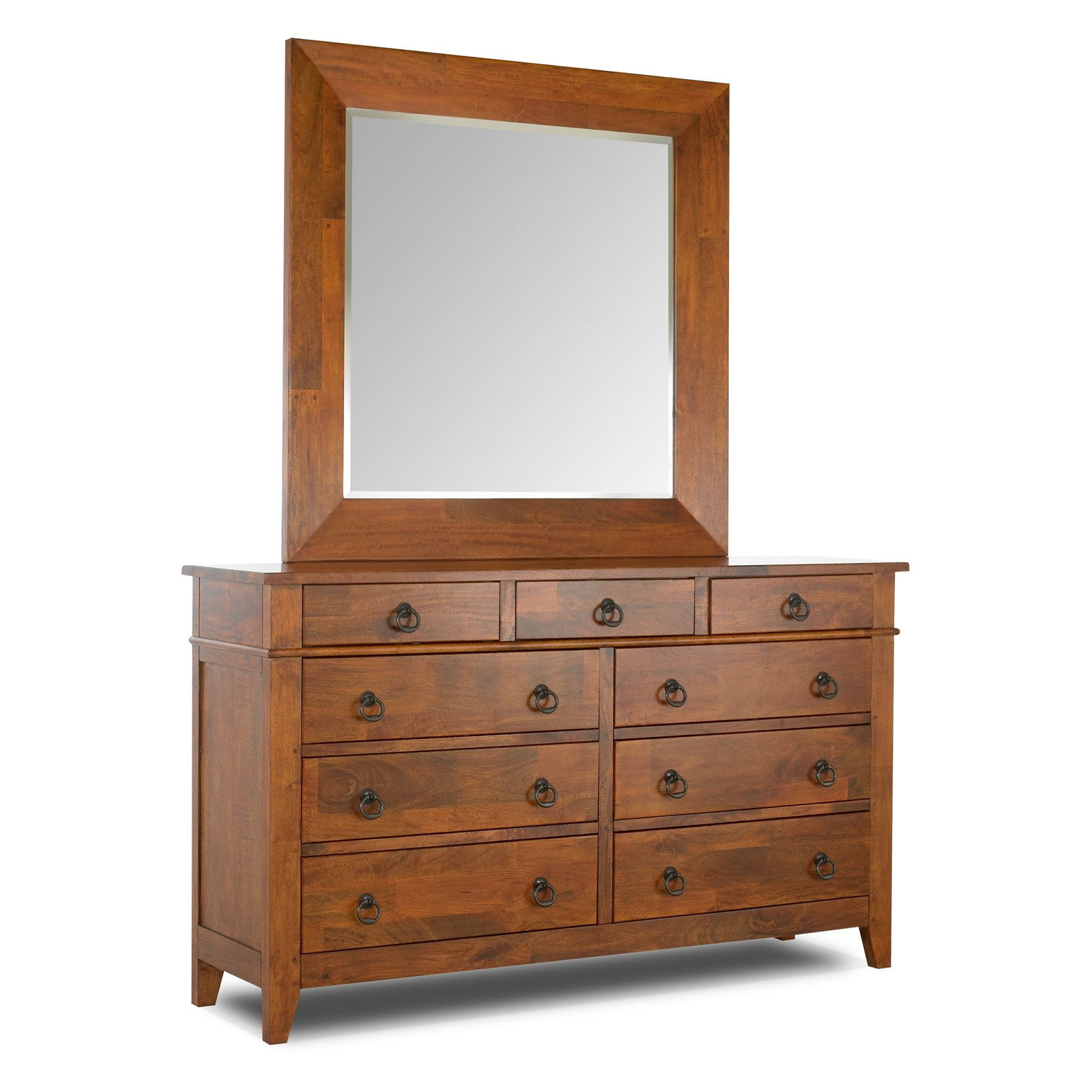 Klaussner Urban Craftsmen 9 Drawer Dresser Rich Golden Stain