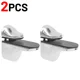 thumbnail image 3 of 1/4 piezas de abrazaderas de vidrio ajustables de aleación de zinc, soporte de abrazadera para estante, soporte de montaje trasero plano para tablero divisorio de vidrio y madera, 3 of 5