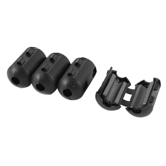 Unique Bargains 4 Pieces UF50B 5mm Cable Clip EMI RFI Noise Ferrite Core  Filter