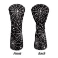 thumbnail image 5 of Uorisanigo Golf Club Head Covers, Halloween Spider Web Print Driver Cover Fariway Wood Headcovers Hybrid Head Covers 3/5 Wood Headcover Leather Headcovers for Club Protective, 5 of 7
