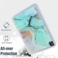 thumbnail image 5 of Allytech Case for Apple iPad Pro 12.9 inch 2022/2021/2020/2018 (6th/5th/4th/3rd Gen), [Air-Guard Corners] [Precise Cutouts] Shockproof Soft TPU Ultra Slim Case with Stylish Marble Pattern - Skyblue, 5 of 8