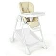 thumbnail image 1 of Costway Baby Convertible Folding Adjustable High Chair w/Wheel Tray Storage Basket Beige, 1 of 6