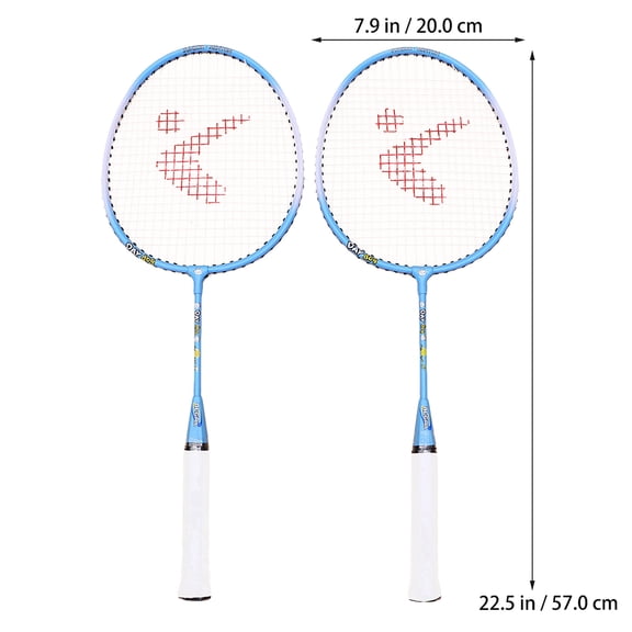 COSMOBETTY Kids Badminton Racket Set with Cartoon Design Made of Aluminum Alloy for Exercise Assorted Color