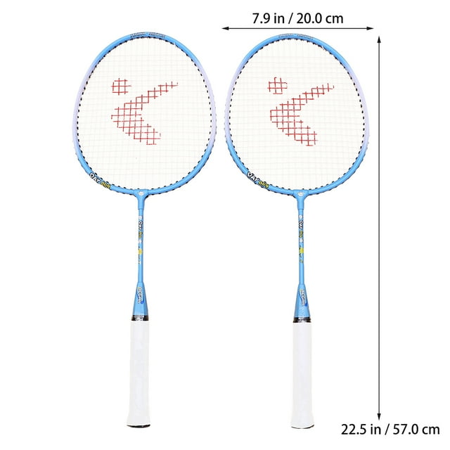 WRITWAA 1 Pair Badminton Racket Aluminum Alloy Badminton Rackets for Kids Lightweight Outdoor Sports