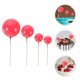thumbnail image 4 of 20pcs mini globos topcake toppers bola pastel picks mini espuma en forma de bola toppers, 4 of 7