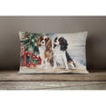 thumbnail image 3 of Carolines Treasures DAC1312PW1216 16 x 12 in. Unisex Cavalier Spaniel Christmas Fabric Decorative Pillow, 3 of 4