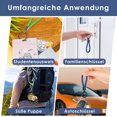 thumbnail image 3 of Transemion 2pack/lot Portable Key Chain Compact Leather Key Ring With Zinc Alloy Strong And Durable Key Holder Green+Dark Blue, 3 of 6