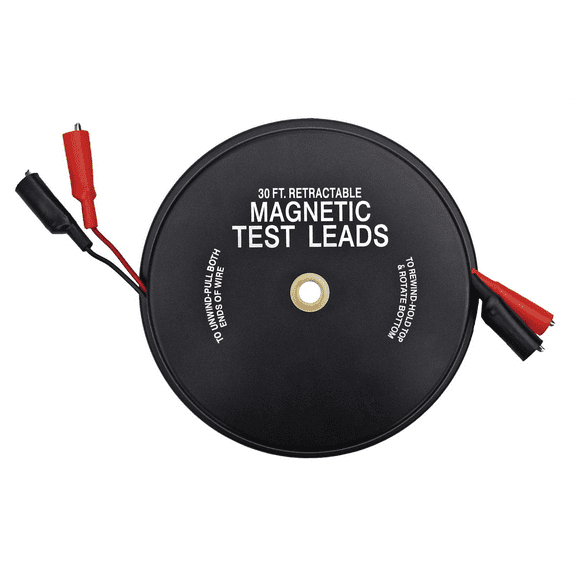 Lang Tools 1138 2 x 30' Magnetic Retractable Test Leads
