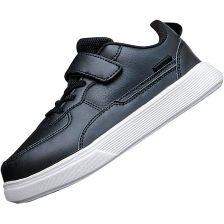Boys and Girls Board Shoes Adjustable Hook and Loop Classic Low Top Kids Sneakers