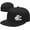 A9361, variant on Wikjxiz No Pains, No Gains Hats for Men Women Adjustable Flat Bill Brim Dad Hats Hip Hop Baseball Cap Black