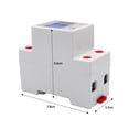 thumbnail image 4 of Single Phase DIN-Rail Energy Meter 5-80A 50Hz Electronic KWh Meter with LCD Backlight Digital Display DDM15SD, 4 of 7