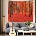 thumbnail image 3 of DaShan Fall Forest Tapestry Wall Hanging,Red Maple Tapestries for Dorm Living Room Bedroom Decor 50x60 Inches, 3 of 6