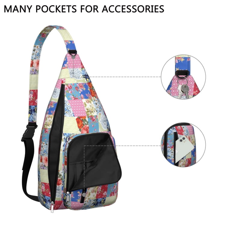 #42984 Boho Chic Trendy On the Go Sling Backpack Boho Chic Sling Backpack – Crossbody Hiking Bag, Adjustable  main image 4
