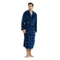 thumbnail image 3 of VULCANODON Mens Robe with Hood, Fleece Bathrobe Plush Robes for Men, 3 of 4