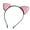 Pink, variant on Scrunchies,Cartoon Cat Ears Design Hair Accessories for Women,Sparkling Sequin Accents Silk Scrunchies,Black