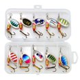 thumbnail image 4 of 10 piezas Señuelos de pesca Spinnerbait Zulema Cebos para Salmon Bas Estilo A, 4 of 8