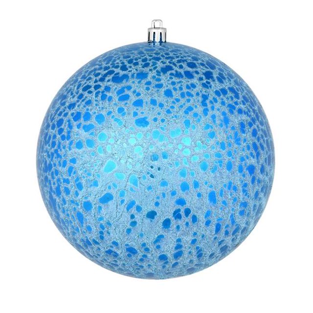 Vickerman N195802D Boule Craquante Bleue de 8 Pouces