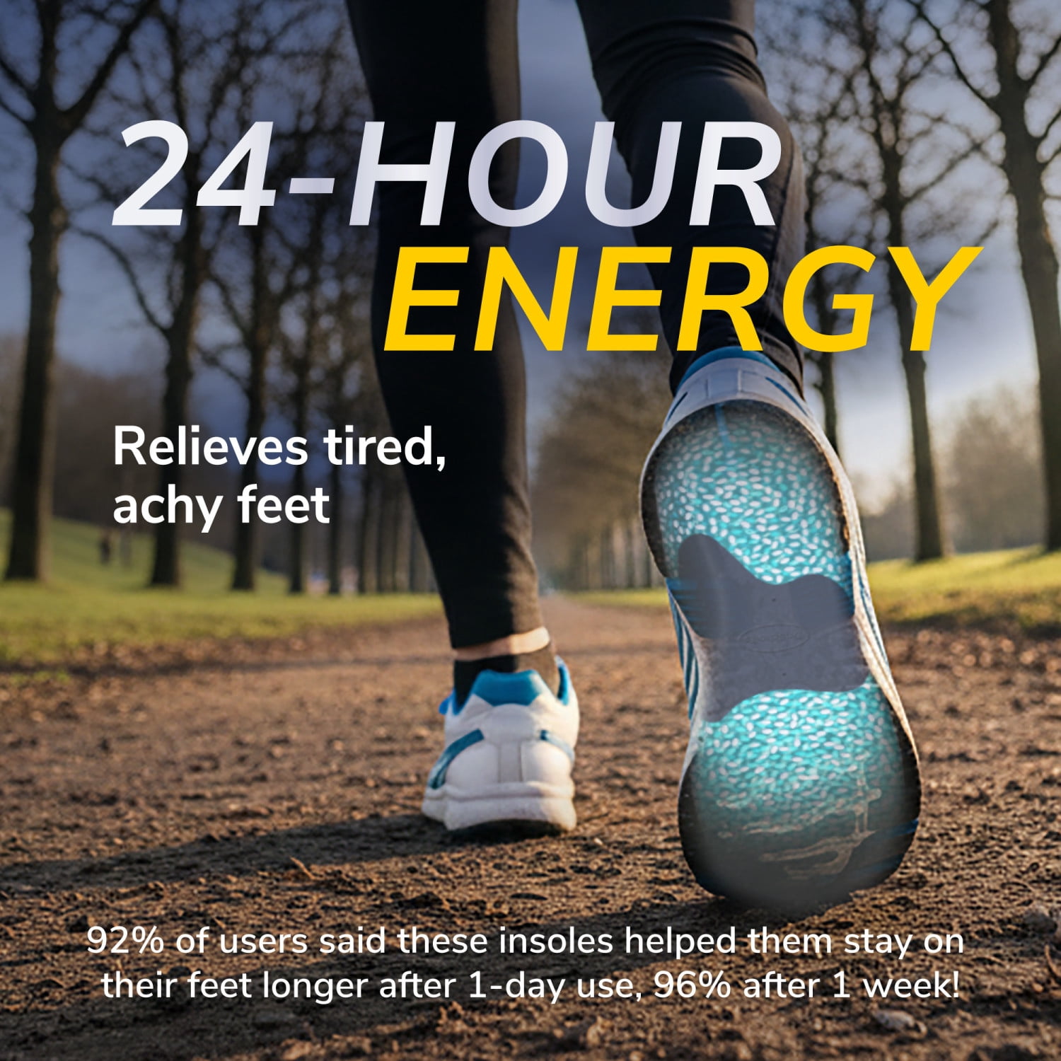 (2 pack) Dr. Scholl's 24-Hour Energy Multipurpose Insoles for Women, Size 6-10
