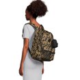 thumbnail image 4 of No Boundaries Women's Dome Multi Pocket 17" Backpack, Black Sunflower, 4 of 6