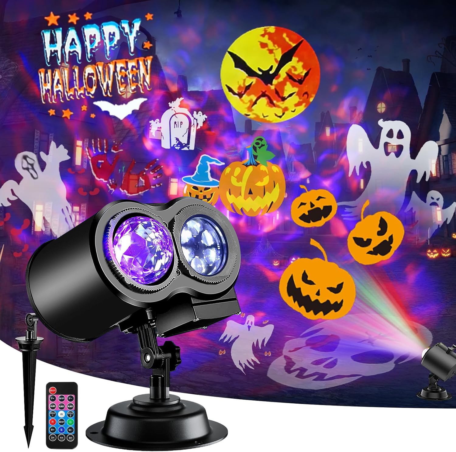 Morfone Halloween Projector Lights With 16 HD Slides photo 1