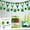 2Pcs St. Patrick's Day Bunting Under $5 a1, variant on xqxayjr St. Patrick's Day Decorations Green Irish Party Supplies, Four-Leaf Trefoil Pennant Banners, 100 Inch Felt Bunting for St. Paddy's Day Party, Home Bar Wall Decor, Festival Parade Accessories