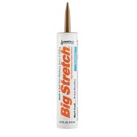 Sashco Big Stretch Acrylic Latex Caulk - Waterproof, Cartridge - 10.5 oz, Woodtone