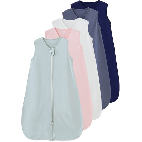 WIBACKER 1PCS Baby Sleep Sack TOG 0.5 Wearable Blanket for Babies Soft Bamboo Blend Sleeping Bag Zipper 0-6 Months Newborn
