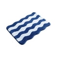 thumbnail image 2 of Wave Pattern Flocked Bath Mat, Non Slip Bathroom Rug with Latex Backing, Soft Absorbent Shower Mat, Washable Floor Carpet for Bathroom and Laundry Room, 2 of 7