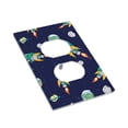thumbnail image 3 of Kll Astronaut Dinosaur And Space Wall Plate,Gloss Finish,Standard Size 1 - 5" X 3", Polycarbonate Thermoplastic,Electric Receptacle Plug Covers, 3 of 8