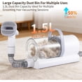 thumbnail image 4 of Kit &   Vacuum with Suction, 6 in 1 Pet  Vacuum for Shedding, Low Noise  Hair Vacuum with 1.5L Cup, Electric  Clippers for  Thick Hair Cats & Dogs, 4 of 6