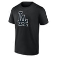 thumbnail image 2 of Men's Black Los Angeles Dodgers Rough Diamond T-Shirt, 2 of 3