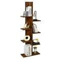 thumbnail image 6 of Giantex 7-Tier Bookshelf, Multipurpose Space-Saving Storage Display Stand w/8 Open Well-Arranged Shelves, Brown, 6 of 6