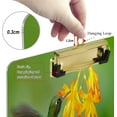 thumbnail image 3 of FMSHPON Hummingbirds Foraging Yellow Flowers Clipboard Hardboard Wood Nursing Clip Board and Pull for Standard A4 Letter 13x9 inches, 3 of 6