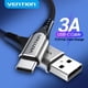 thumbnail image 2 of Vention Cable USB C Tipo C Cable de carga para Xiaomi 11T Pro Huawei Samsung S21 3A Carga rápida 3.0 USB Tipo C Cargador rápido Tan Jianjun unisex, 2 of 2