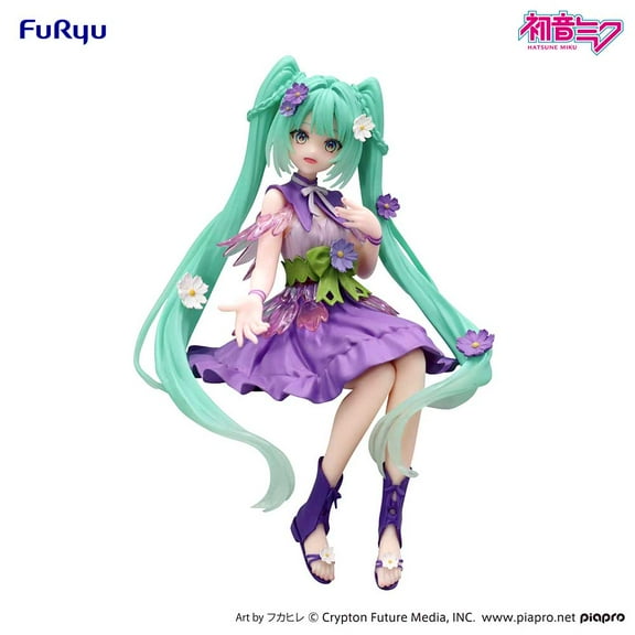 FuRyu - Hatsune Miku - Hatsune Miku Noodle Stopper Figure Flower Fairy Cosmos Purple Color Version