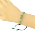 thumbnail image 5 of Nvzi Pulsera de cuentas hecha a mano, pulsera de cristal de grava natural tejida a mano con cuerda ajustable (amarillo), 5 of 5