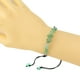 thumbnail image 5 of Nvzi Pulsera de cuentas hecha a mano, pulsera de cristal de grava natural tejida a mano con cuerda ajustable (púrpura), 5 of 5