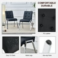 thumbnail image 3 of 18 Inch PU Dining Chairs, Minimalist Dining Chair with High-Density Foam Chair, Simple Upholstered Dining Chairs, Accent Desk Chair for Restaurants, Living Rooms, Kitchens and Offices(Black,Set of 2), 3 of 10
