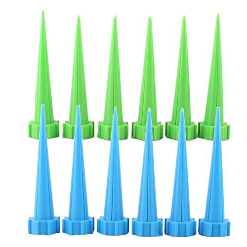 Details about   12Pcs Garden Cone Watering Spike Plant Flower Waterers Bottle Irrigation System 