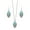 E, variant on Waroomhouse 2Pcs/Set Ethnic Style Faux Turquoise Necklace Earrings Set Women Shining Rhinestones Inlaid Pendant Necklace Hook Earrings Jewelry Set