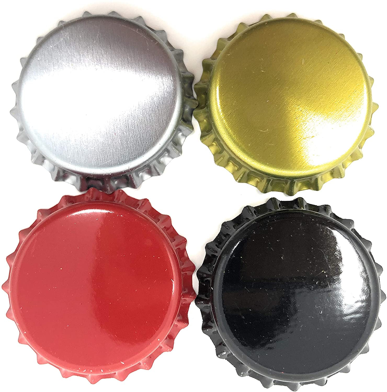 Beer Bottle Crown Caps Oxygen Absorbing for HomeBrew, 4 Colors (200