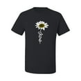 thumbnail image 2 of Wild Bobby, Jesus Flower Script Inspirational/Christian Men Graphic Tee, Black, Small, 2 of 6