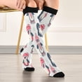 thumbnail image 5 of FREEAMG Cute Christmas Penguin Compression Socks for Women Men,Knee High Stockings for Athletic Sports,Running,Travel, 5 of 7