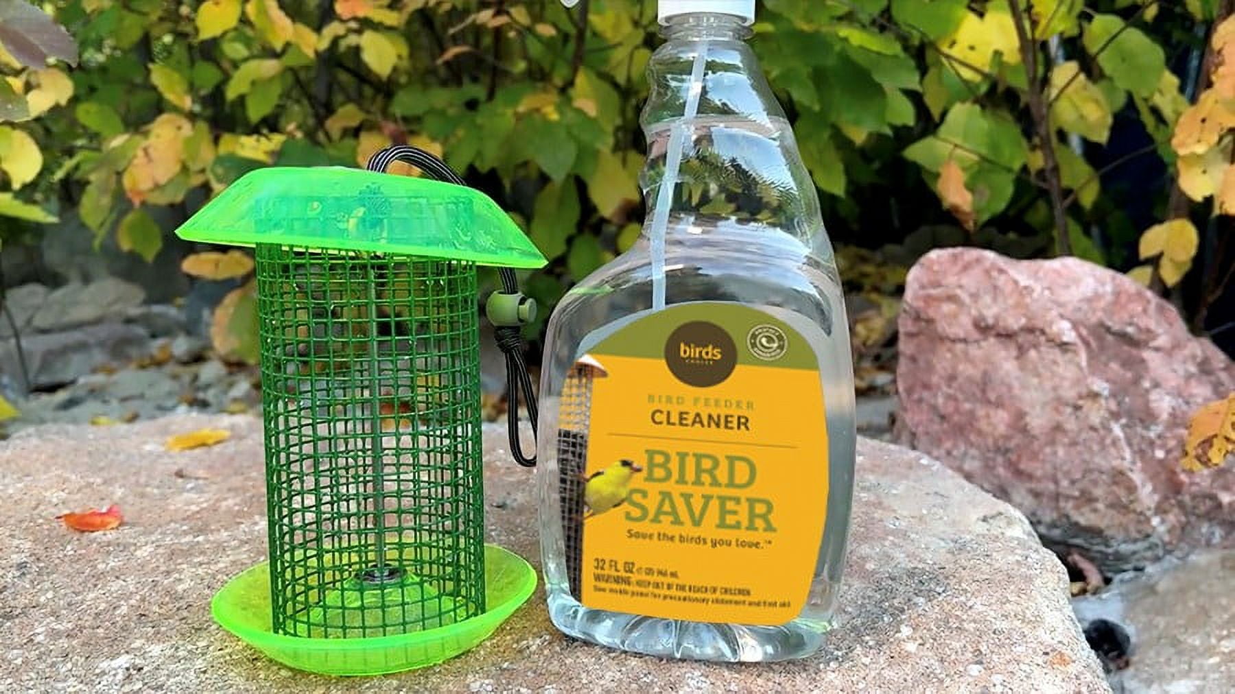 Birds Choice Bird Saver Cleaning Solution for Feeders, Bird Houses, Bird Baths, 32  Ounce, 1 Count