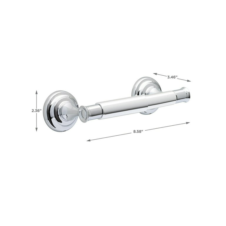 Wall-Mount Vertical Toilet Paper Holder in Polished Chrome