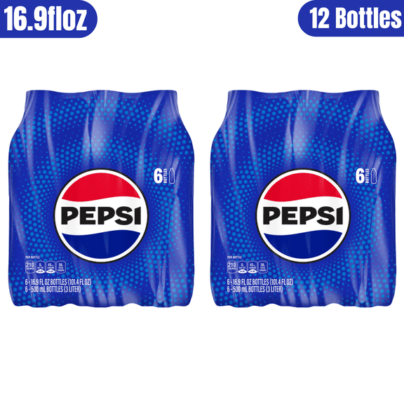 Pepsi Original Cola Soda, 16.9 fl oz, 12 Count