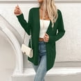 thumbnail image 5 of BiZtdJrK Women Lightweight Sweater Cardigan Long Sleeve Open Front Cardigans Loose Fit Casual Fall Outerwear with Pockets Green L, 5 of 6